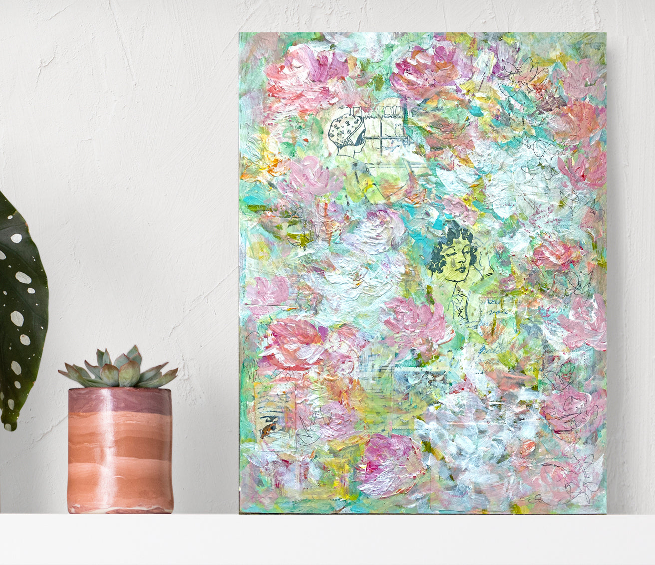 Vintage Roses - Painting 9"x12"