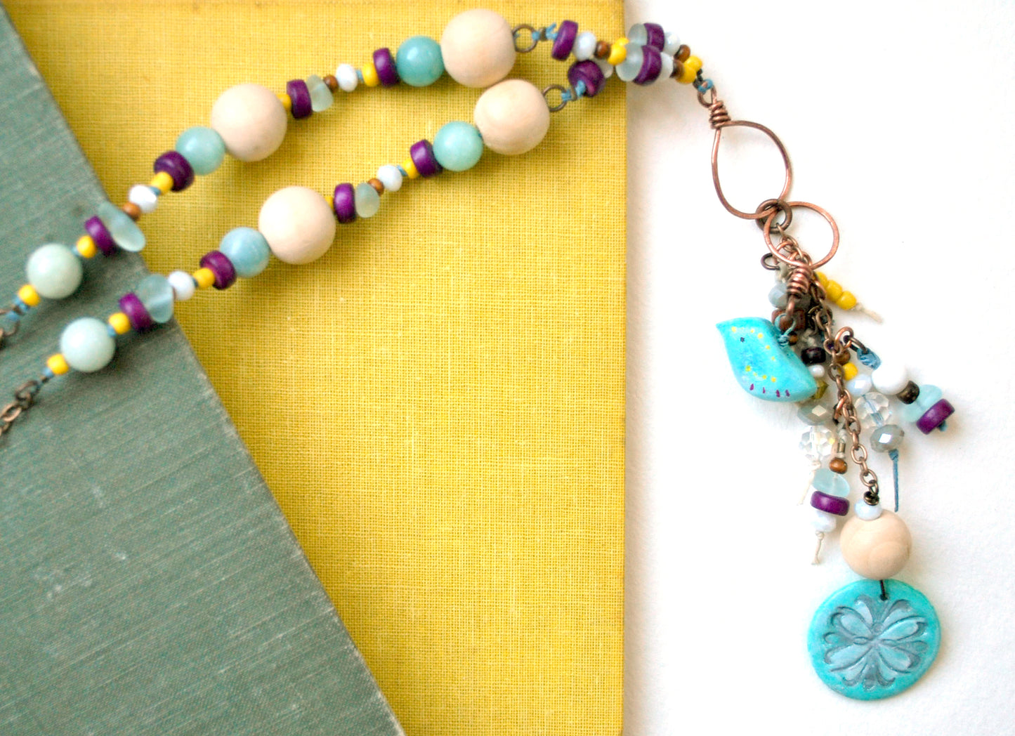 Little Bird Necklace - Mixed Media