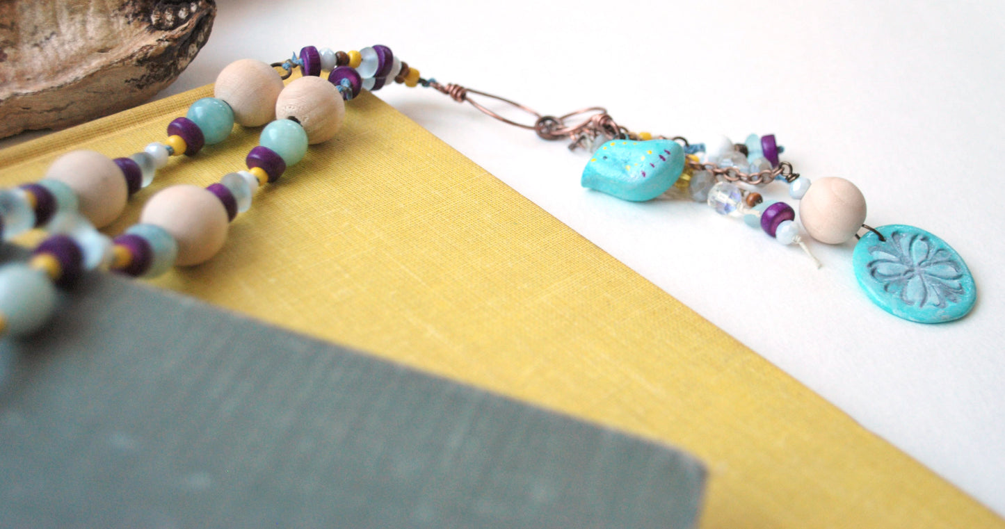 Little Bird Necklace - Mixed Media