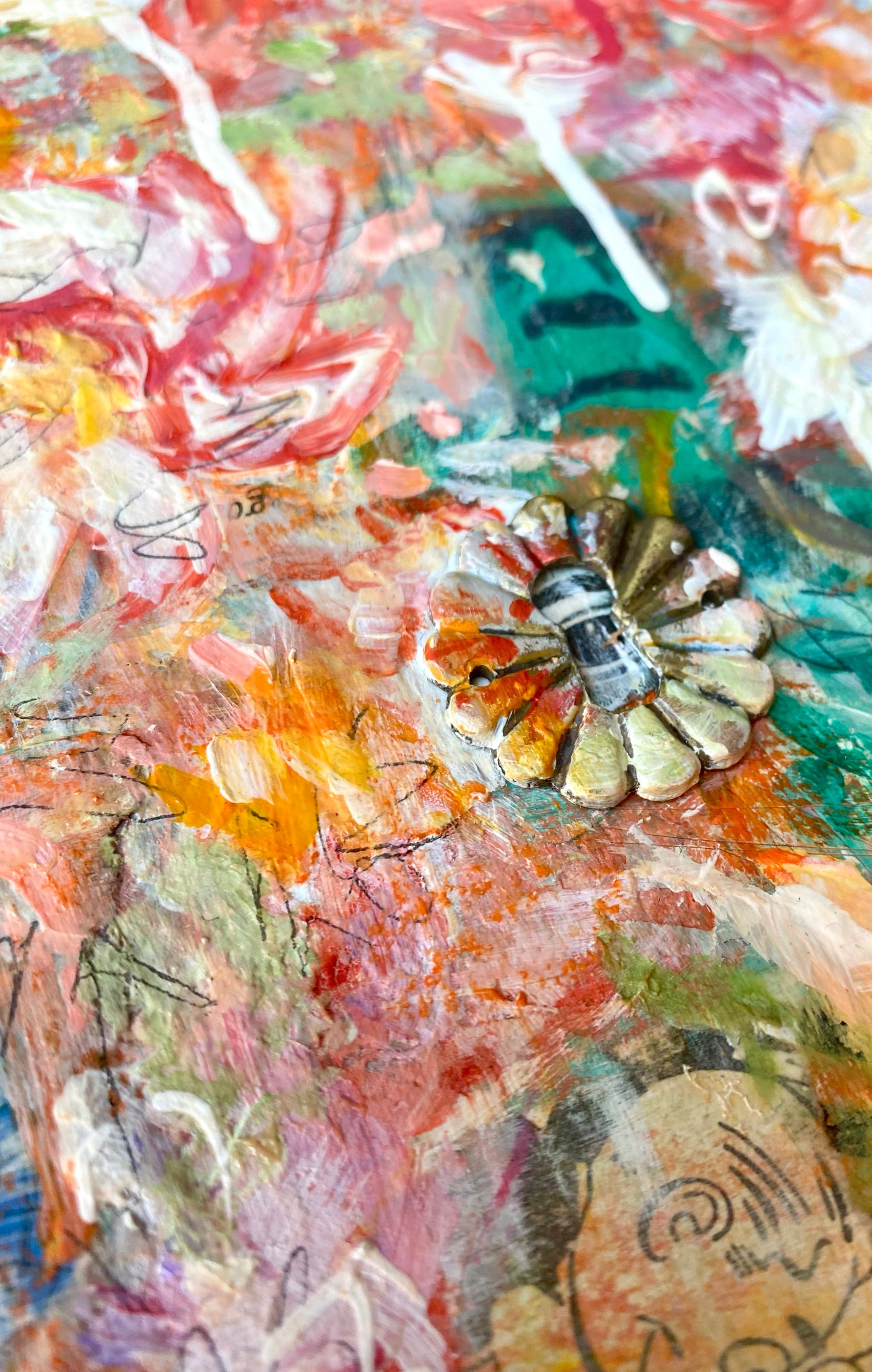October Flowers - Painting 10"x10"