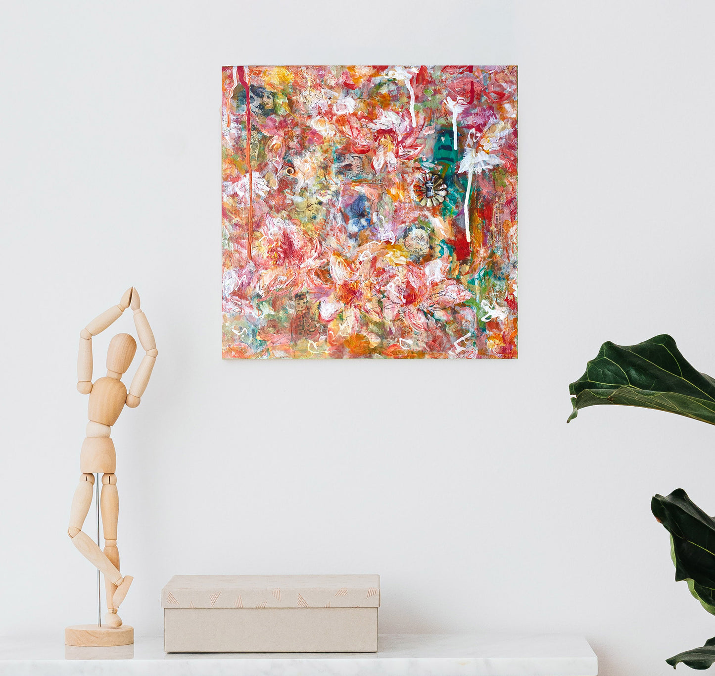 October Flowers - Painting 10"x10"