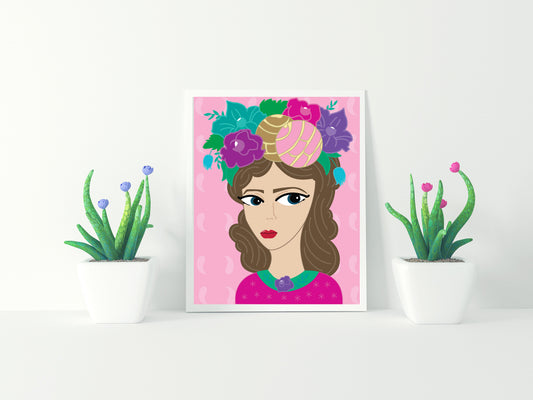 Concha Girl Print