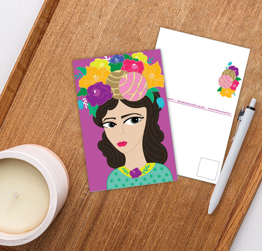 Concha Girl Postcard