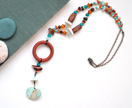 Fern Necklace - Mixed Media