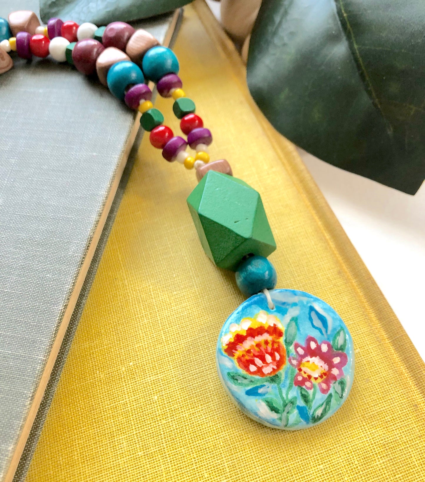 Floral Necklace - Mixed Media