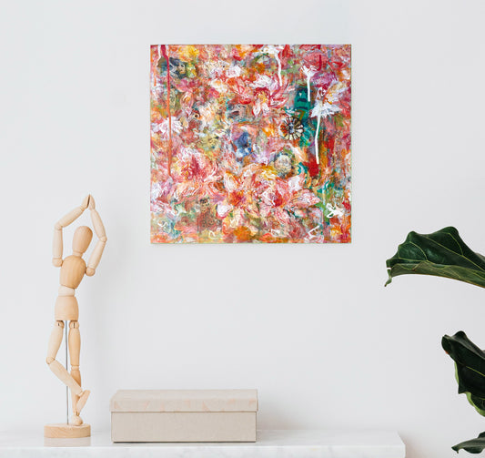 October Flowers - Painting 10"x10"